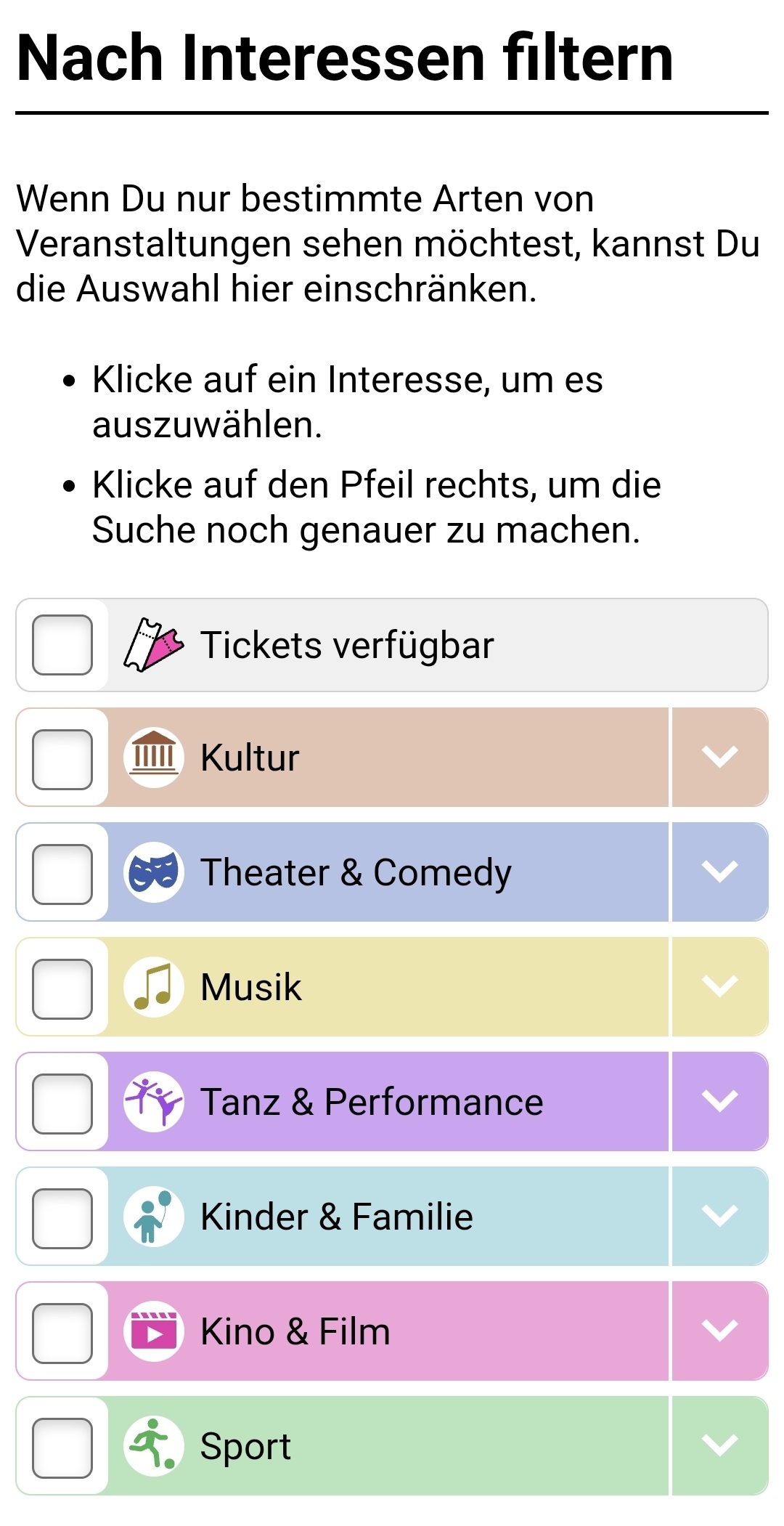 App Event Filter