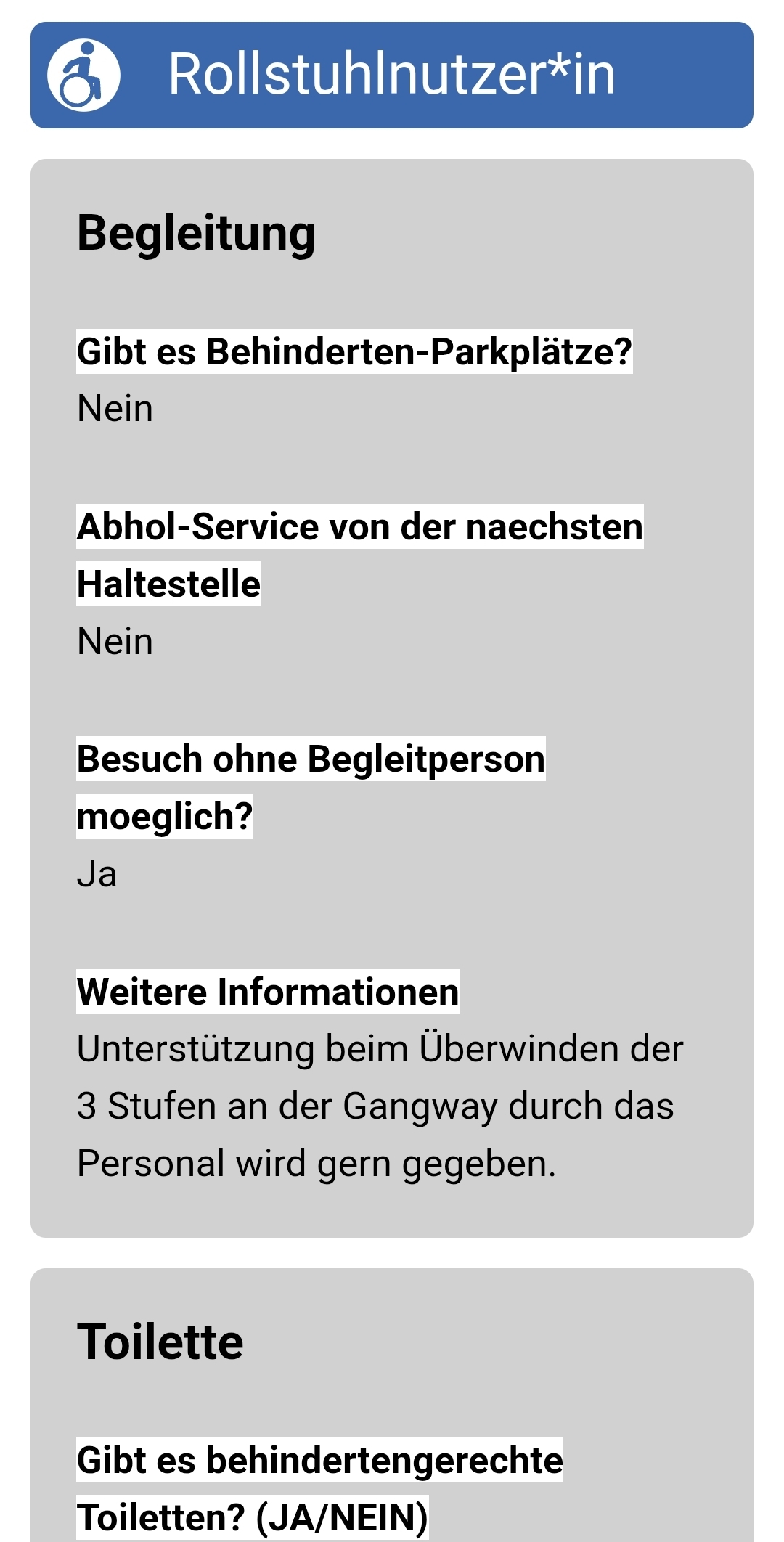 App Barriere-Details